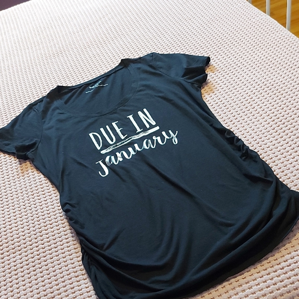 Motherhood Maternity Black Short Sleeve Tee